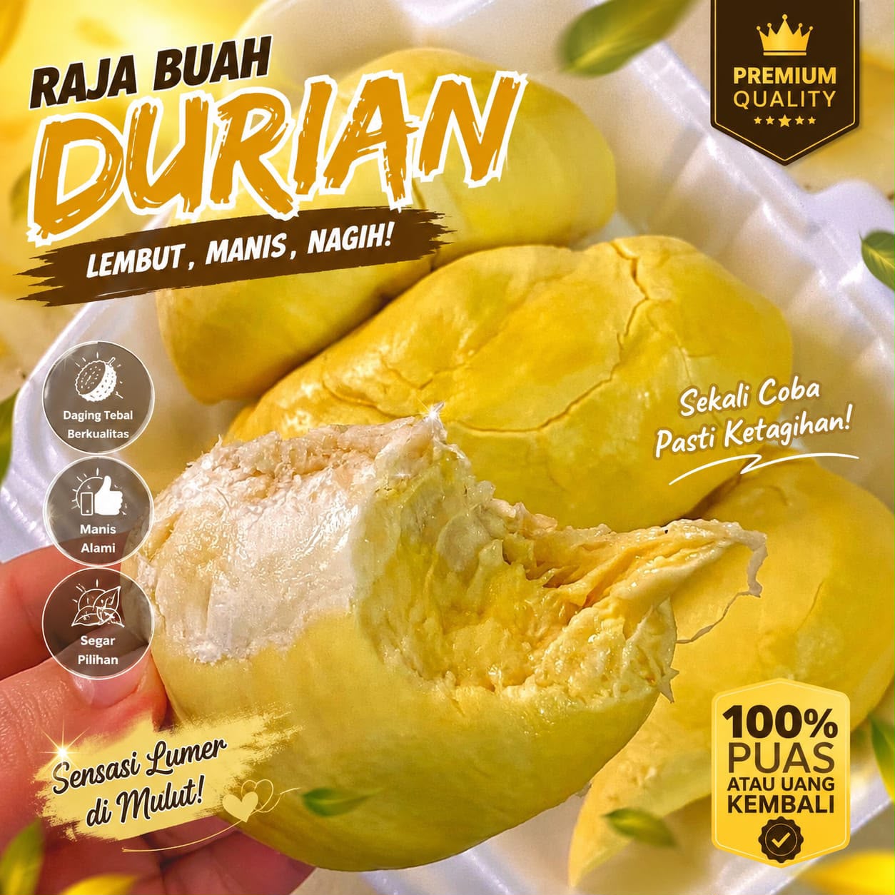 Durian Monthong manis creamy